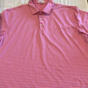 B5 Peter Millar Summer Comfort Men's Half Sleeve T-Shirt soft pink SZ XL